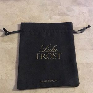 Brand New Lulu Frost Black Dust Bag